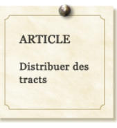ARTICLE   Distribuer des tracts